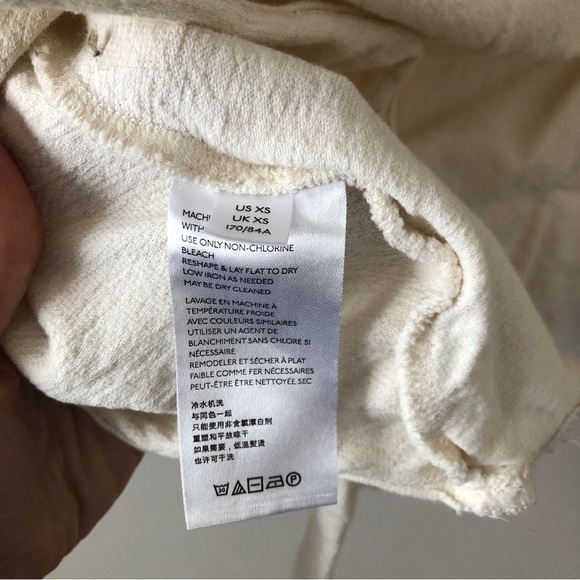 FP Free People Lax tie waist oversize sweatshirt terry - Picture 9 of 9